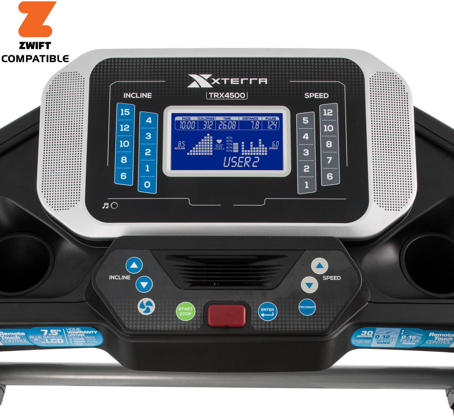 XTERRA TRX4500 Folding Treadmill                                                                                                 - view number 2