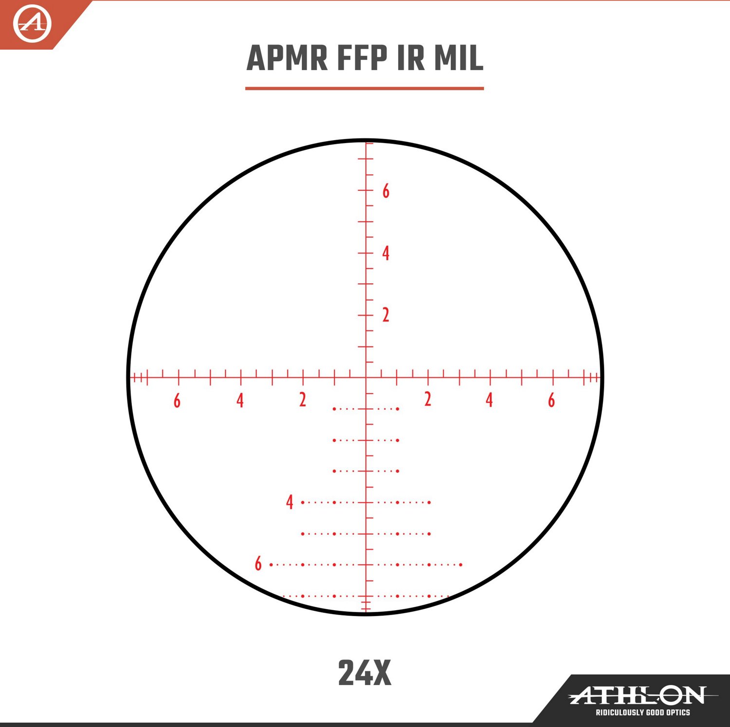 Athlon Optics BDC600A Argos HMR 2-12x42 SFP IR Reticle                                                                           - view number 6