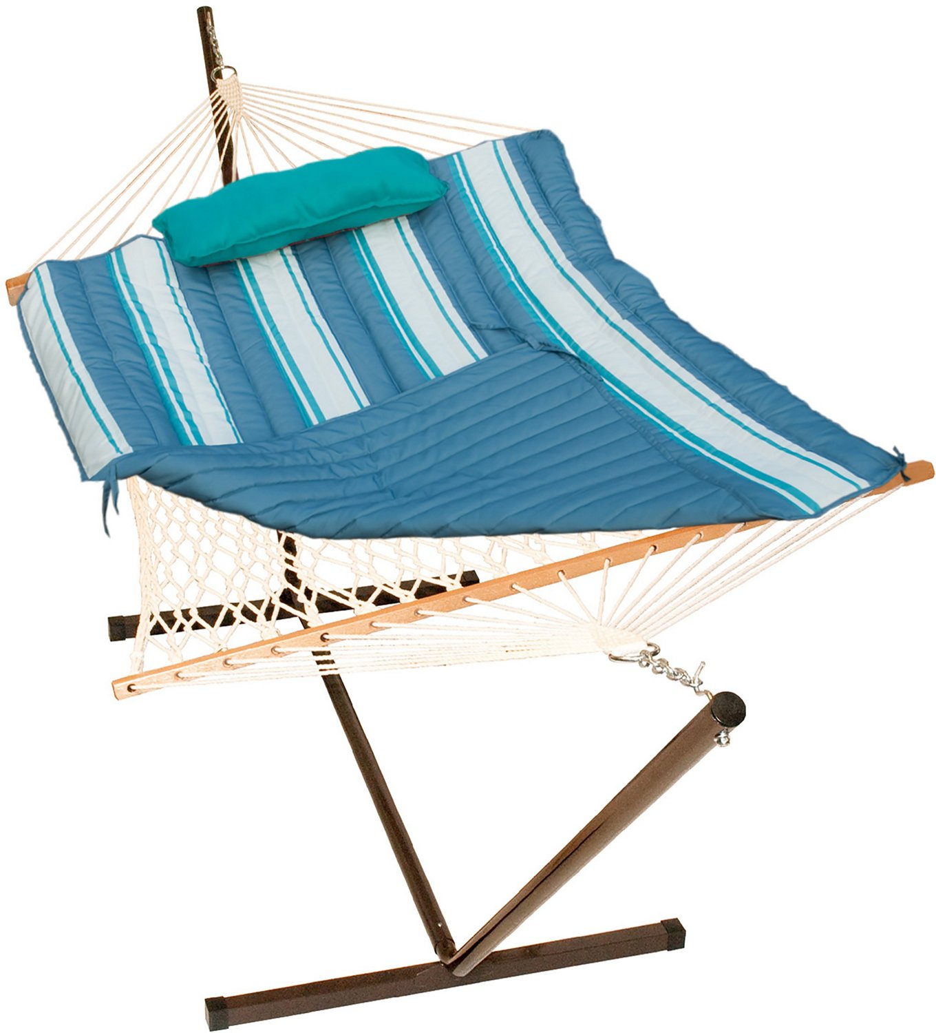 Algoma Cotton Rope Hammock Stand, Pad and Pillow Combination | Academy