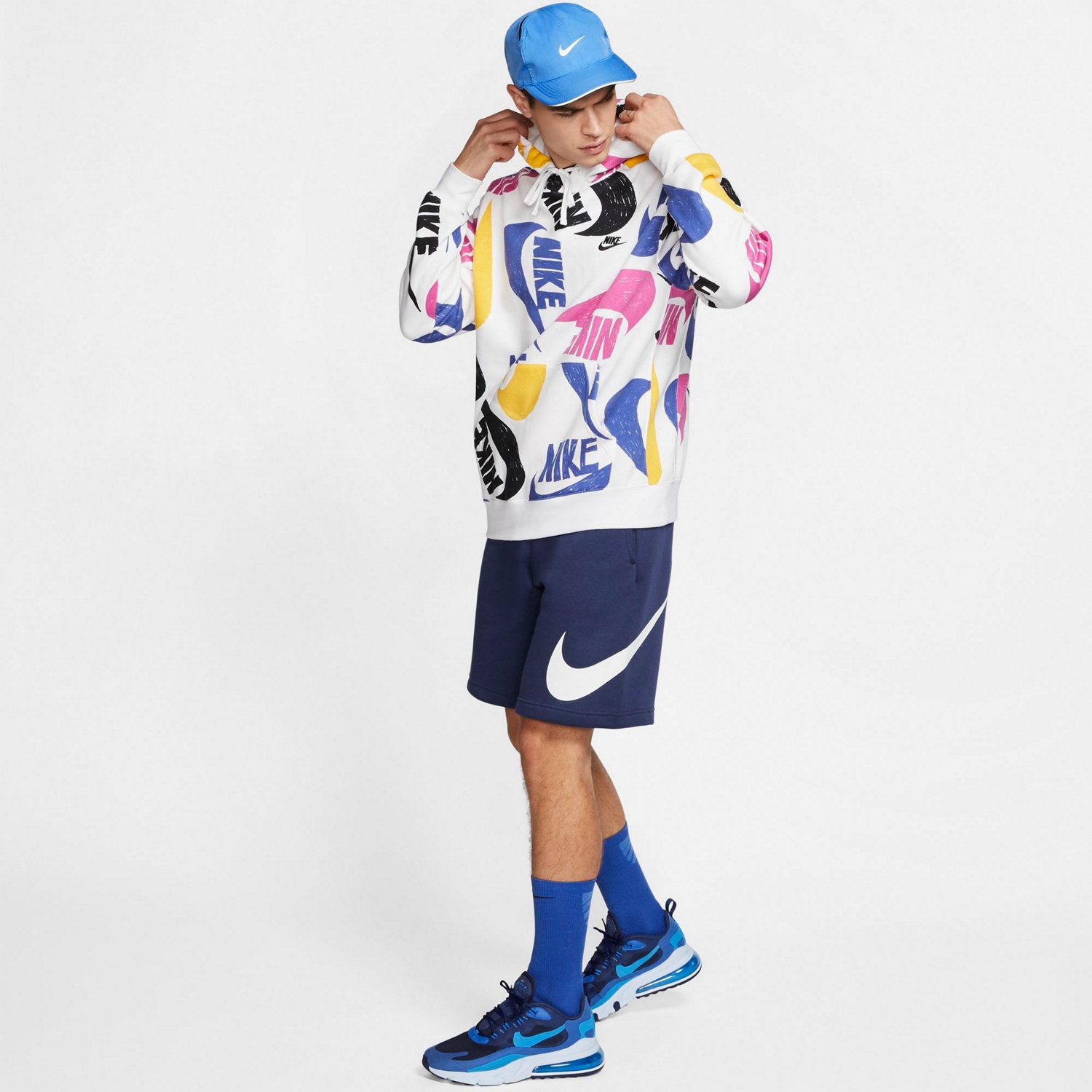 Nike Men's Sportswear  BB GX Graphic Club Fleece Shorts 10 in                                                                    - view number 3