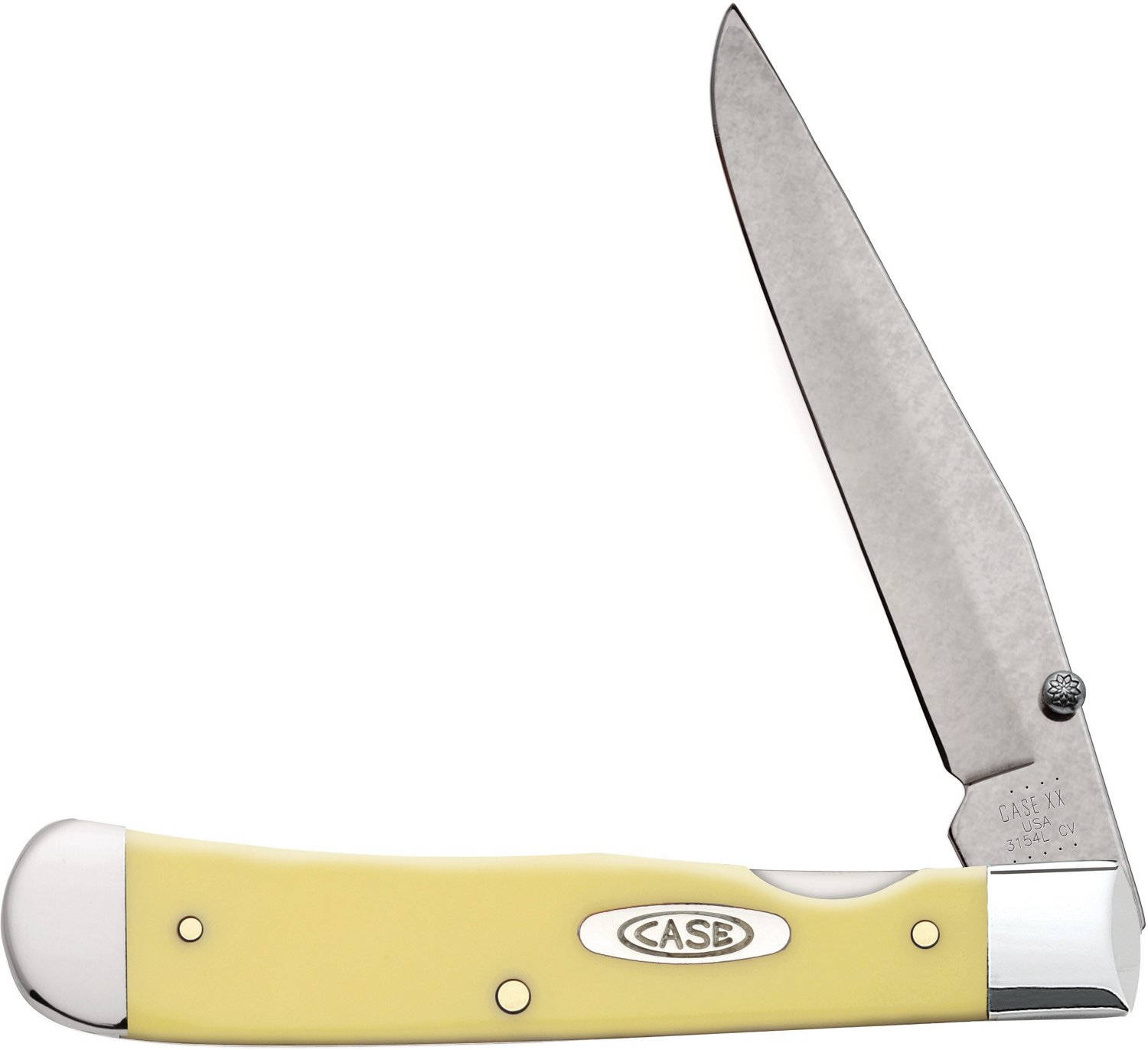 WR Case & Sons Cutlery Co Yellow Synthetic CV Trapperlock | Academy