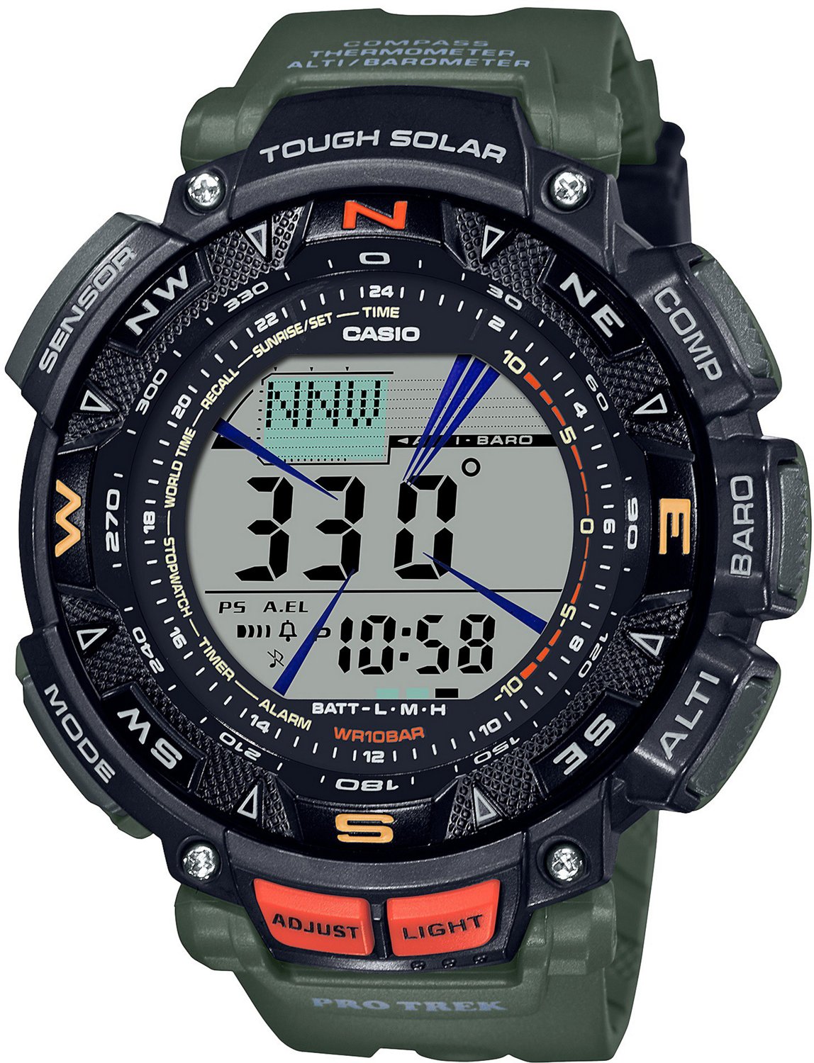 Casio Men's ProTrek Triple Sensor Digital Resin Sport Watch