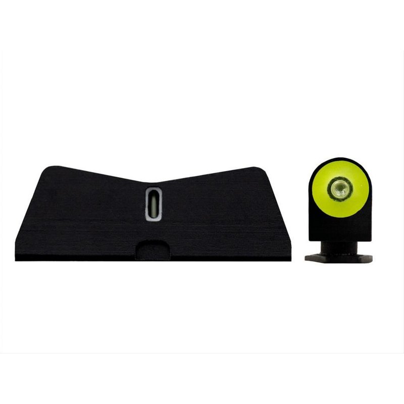 XS SIGHTS DXT2 Big Dot Tritium Front and Rear Night Sight for Glock 42, 43, 43X, and 48 (Yellow)