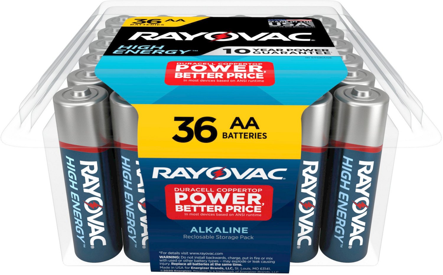 Rayovac AA Batteries 36Pack Free Shipping at Academy