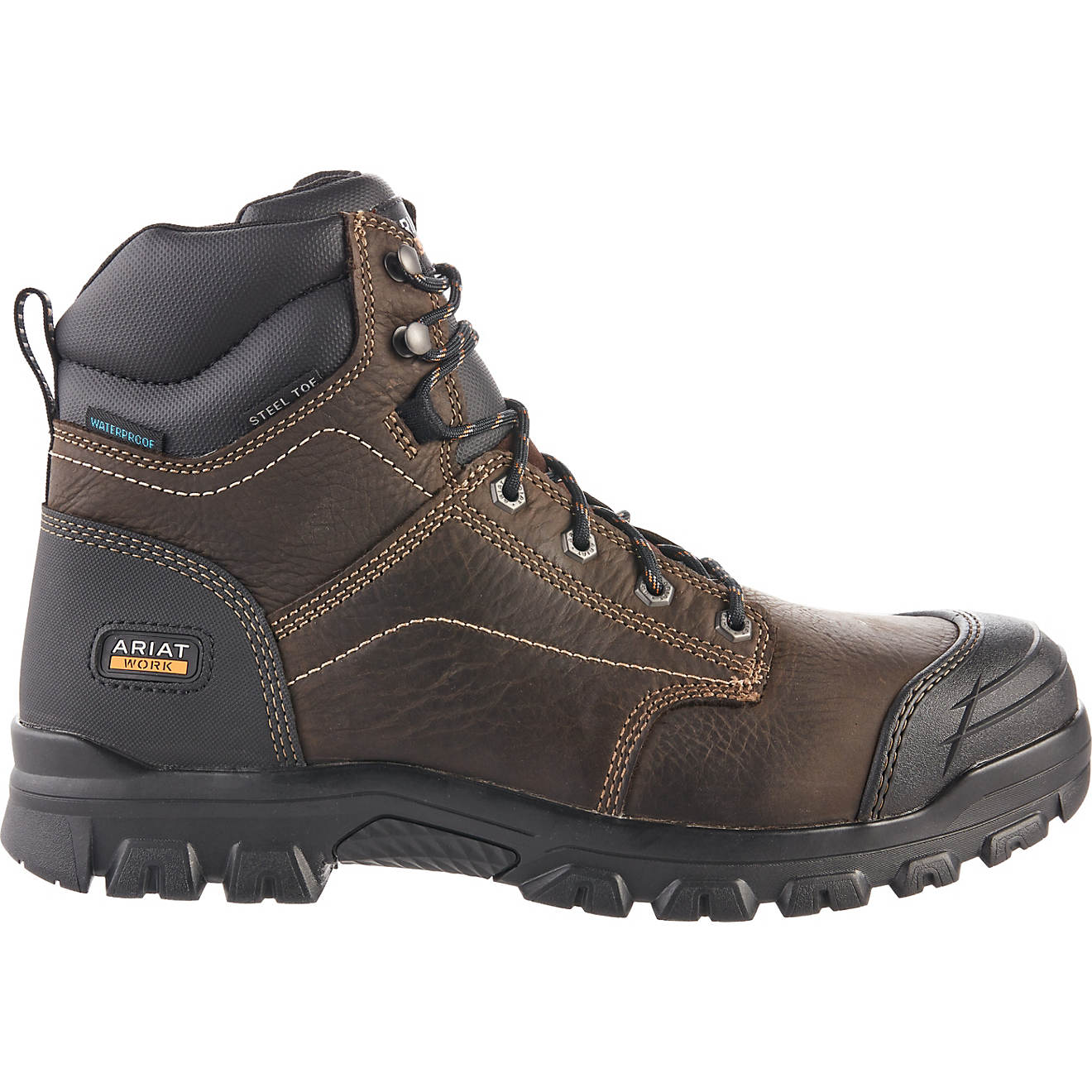Ariat Men's Treadfast Waterproof Steel Toe 6 in Work Boots                                                                       - view number 1