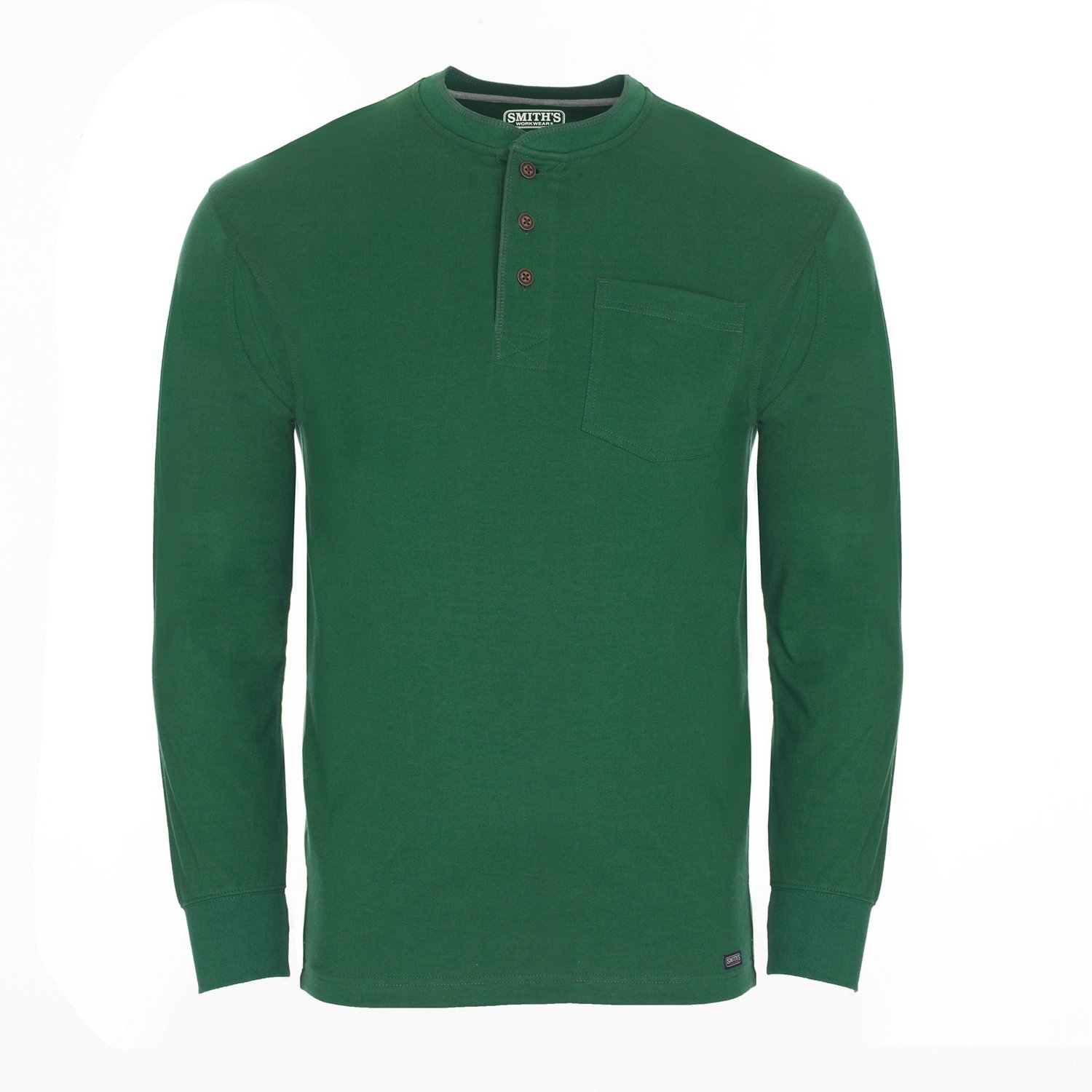 Smith's Workwear Men's Workwear Long Sleeve Henley Shirt - view number 1