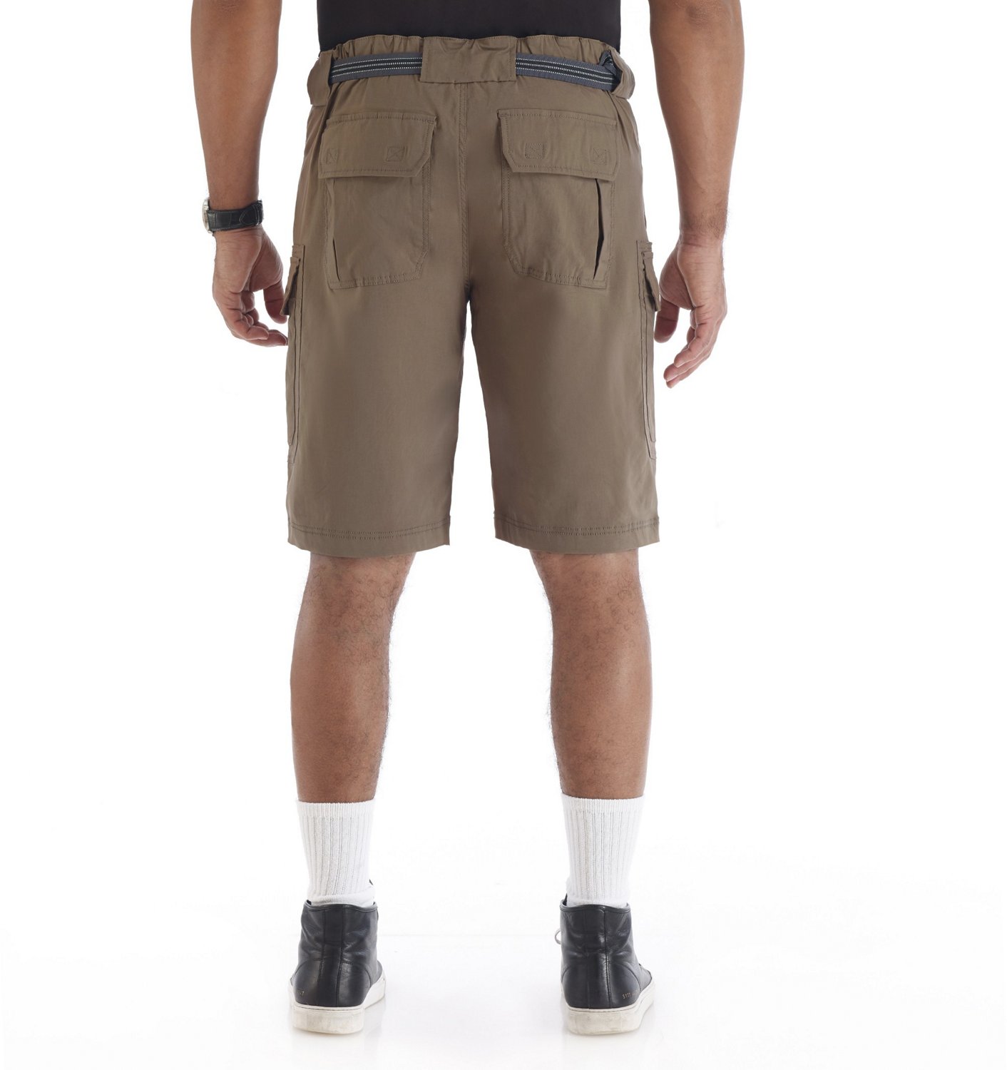 Smith's Workwear Men's Belted Stretch Performance Cargo Shorts                                                                   - view number 2