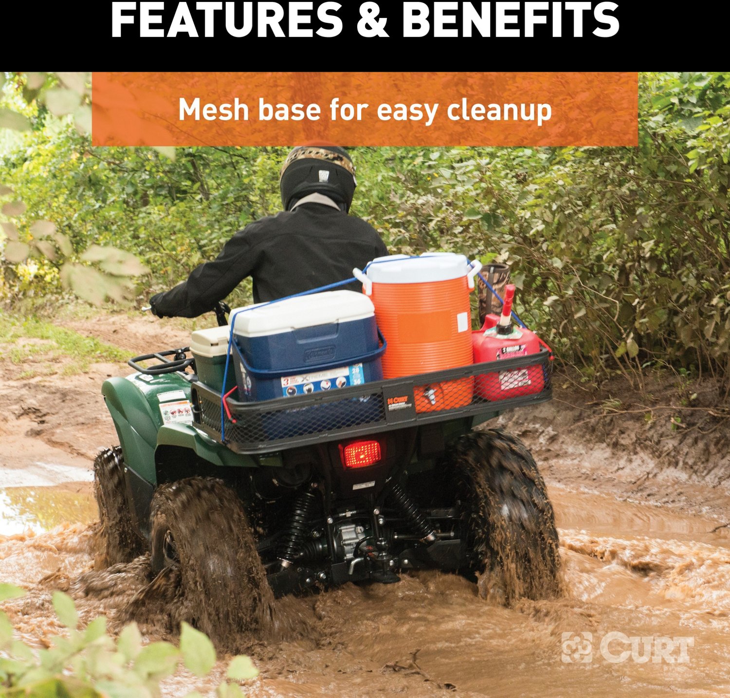 CURT 41 in x 26 in Universal ATV Cargo Carrier - view number 8