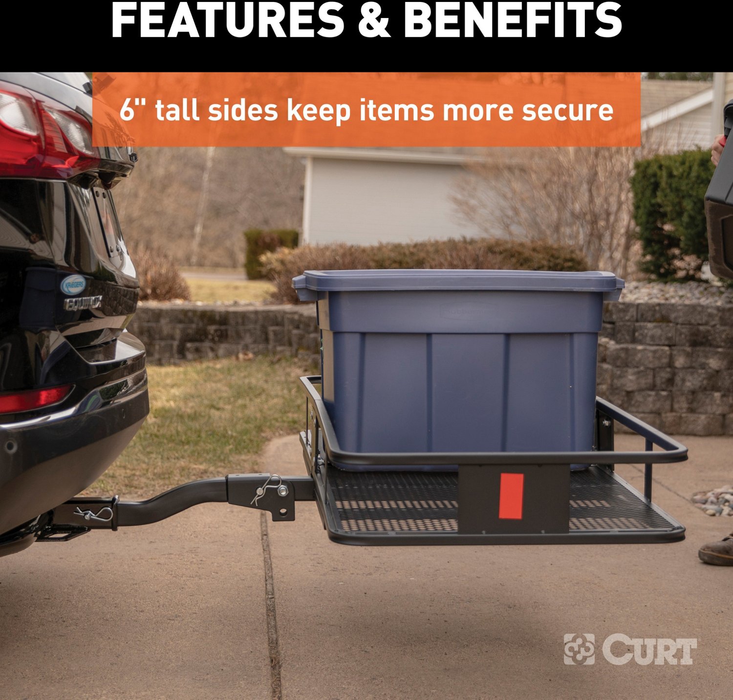 CURT 60 in x 24 in Folding Cargo Carrier - view number 7