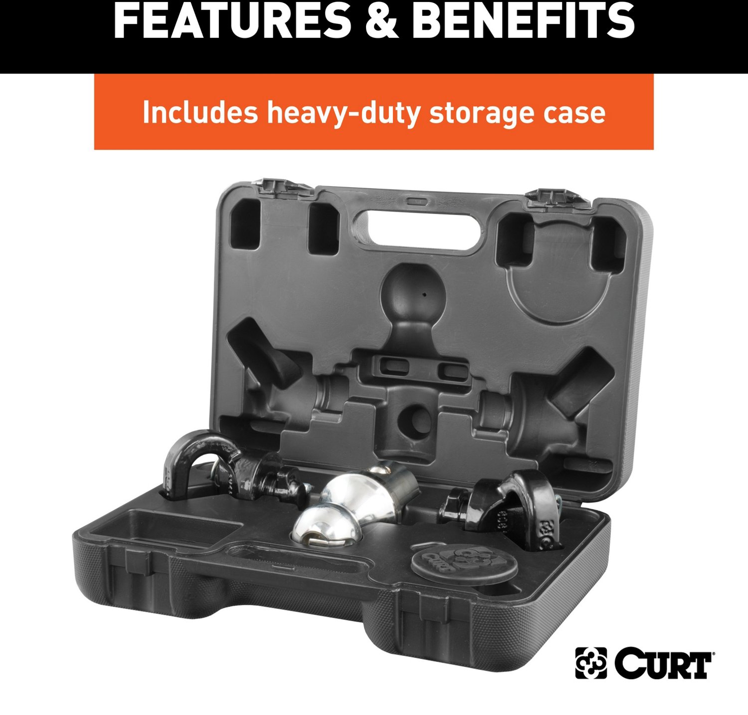 CURT OEM Puck System Gooseneck Ball and Safety Chain Anchor Kit - view number 2