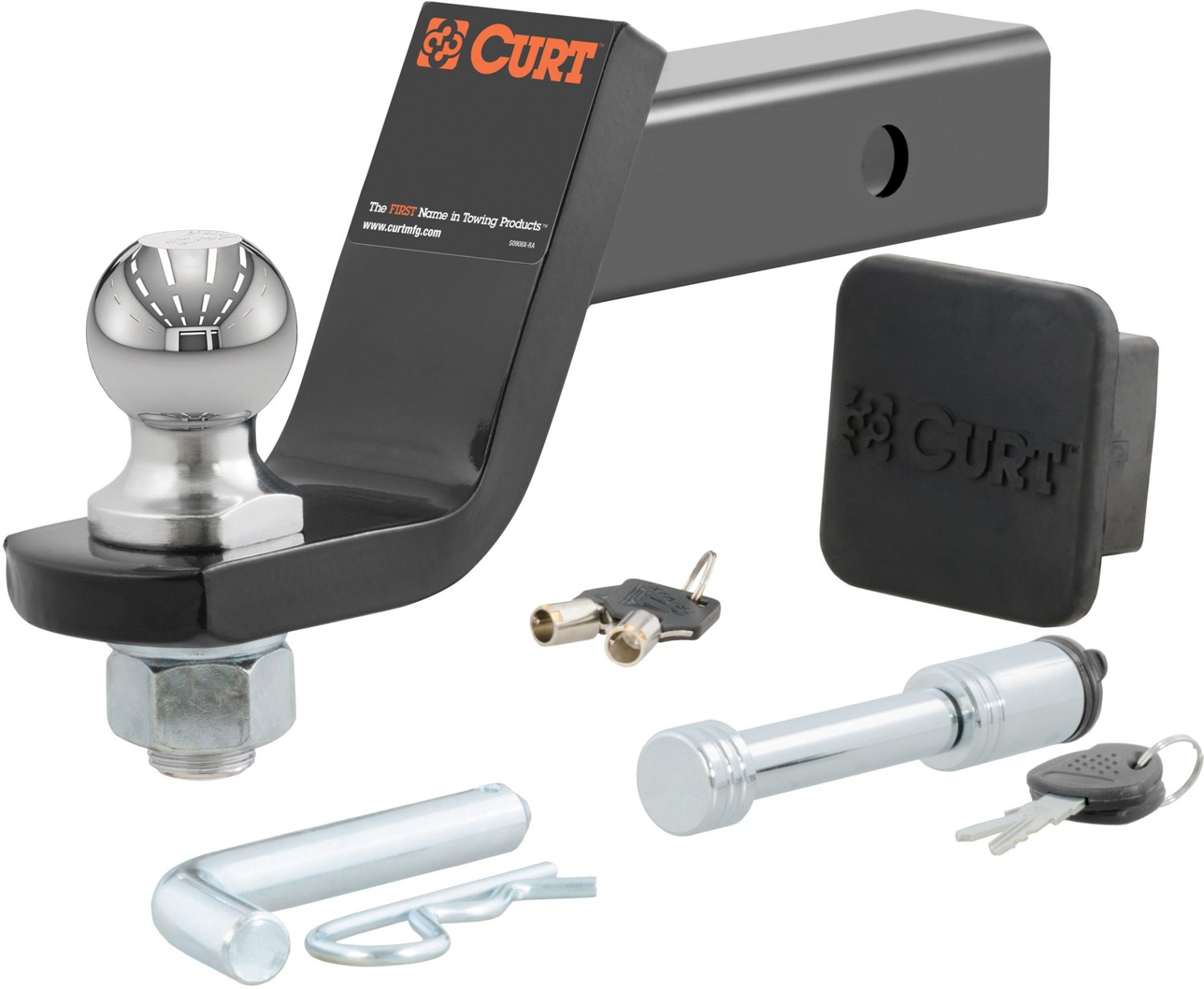 CURT 7,500 lb Towing Starter Kit with 2 in Ball                                                                                  - view number 1