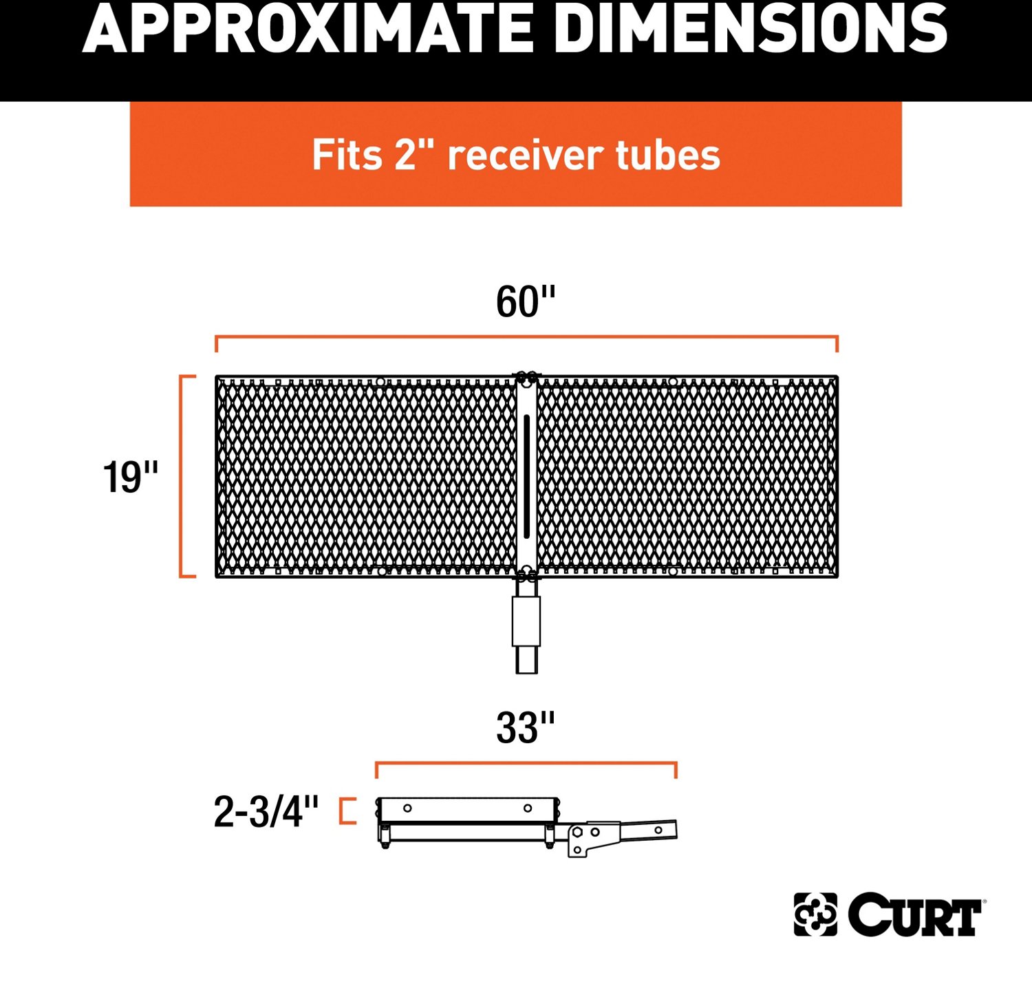 CURT 60 in x 20 in Folding Cargo Carrier - view number 3