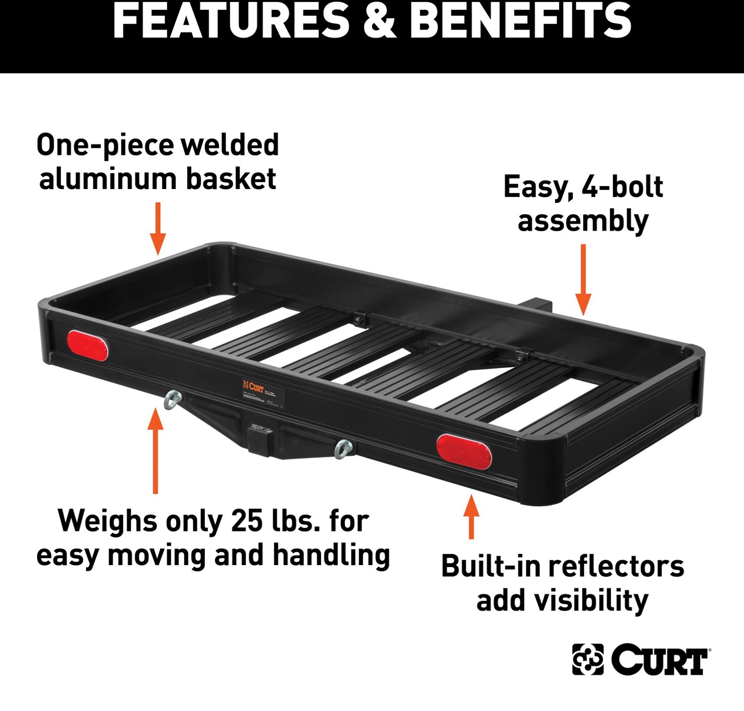 CURT Aluminum Cargo Carrier - view number 4