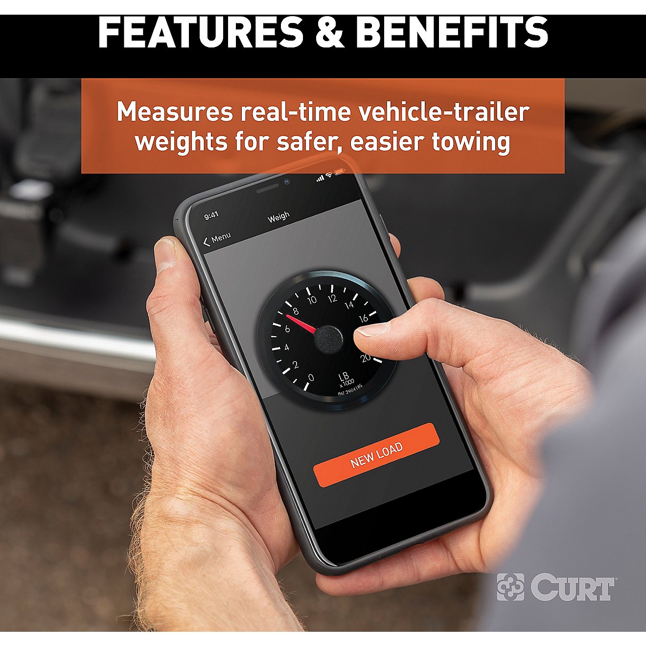 CURT BetterWeigh Mobile Towing Scale with TowSense Technology                                                                    - view number 6