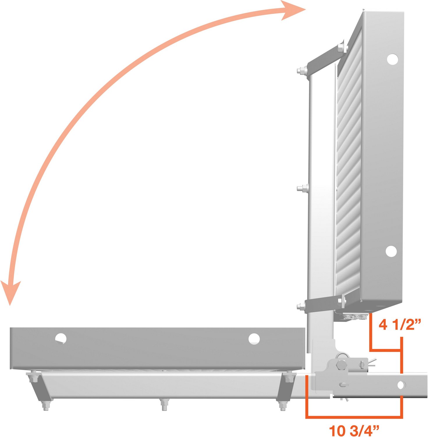 CURT 60 in x 20 in Folding Cargo Carrier - view number 4
