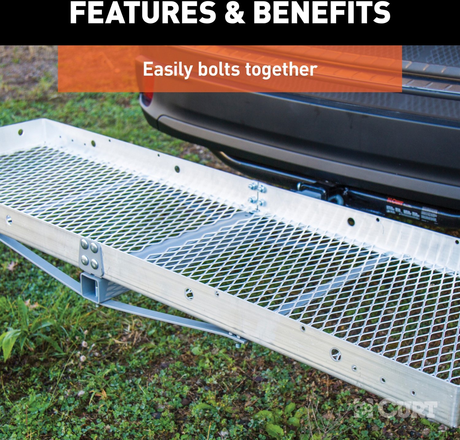 CURT 60 in x 20 in Folding Cargo Carrier - view number 7