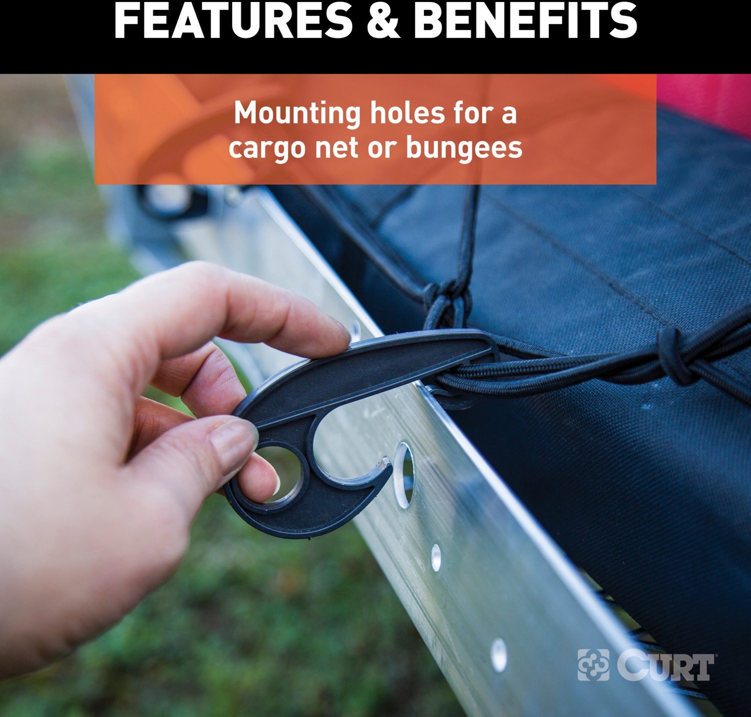 CURT 60 in x 20 in Folding Cargo Carrier - view number 8