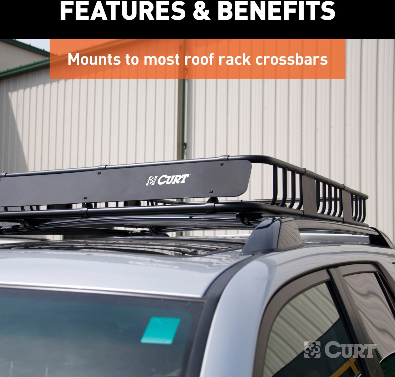 CURT 21 in x 37 in Roof Rack Cargo Carrier Extension                                                                             - view number 6
