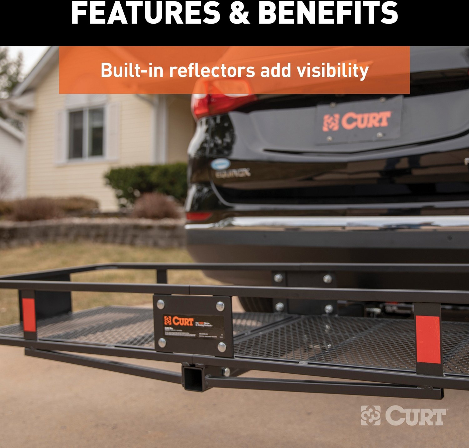 CURT 60 in x 20 in Folding Cargo Carrier