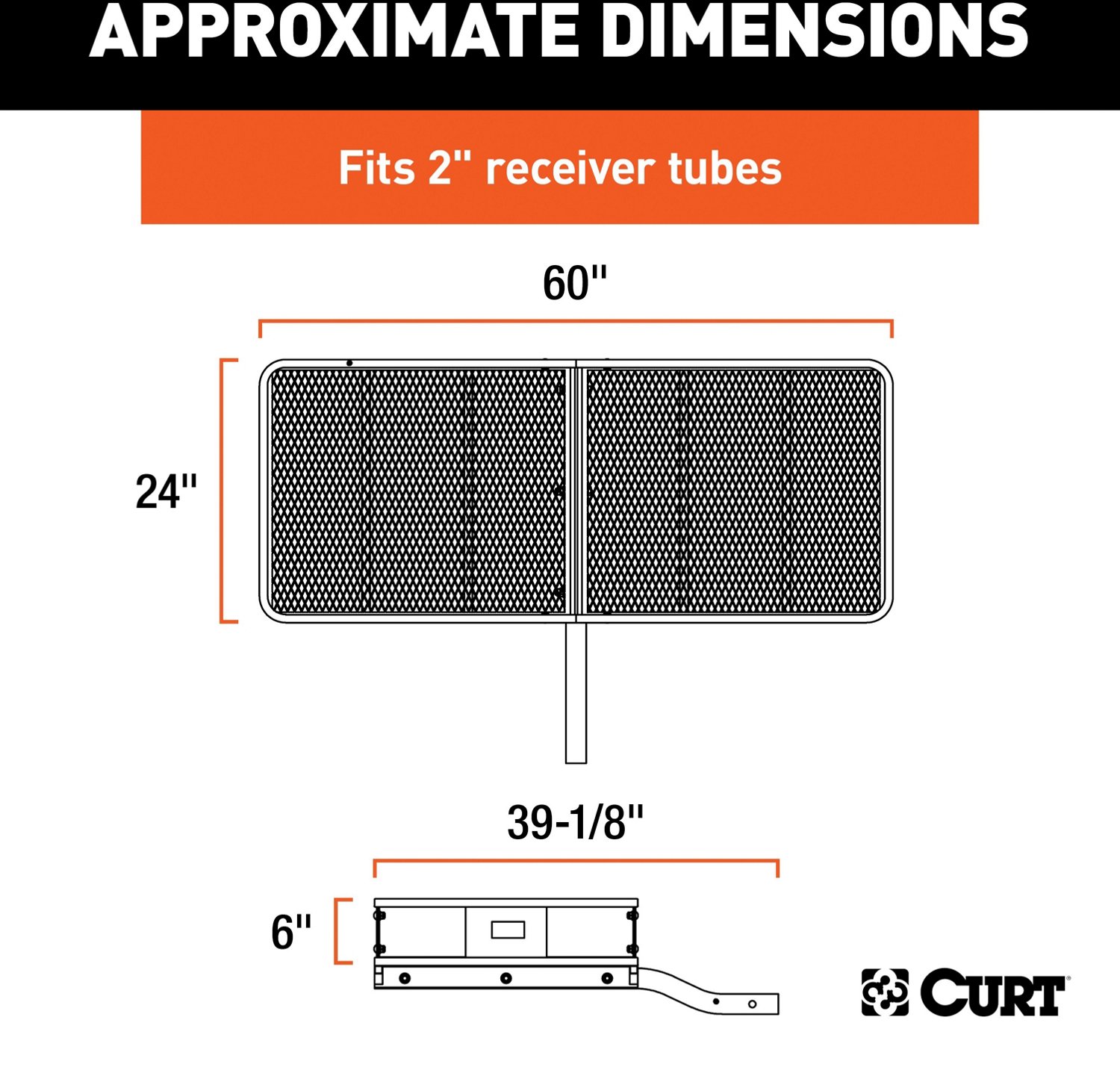 CURT 500 lb 60 in x 24 in Cargo Carrier - view number 3