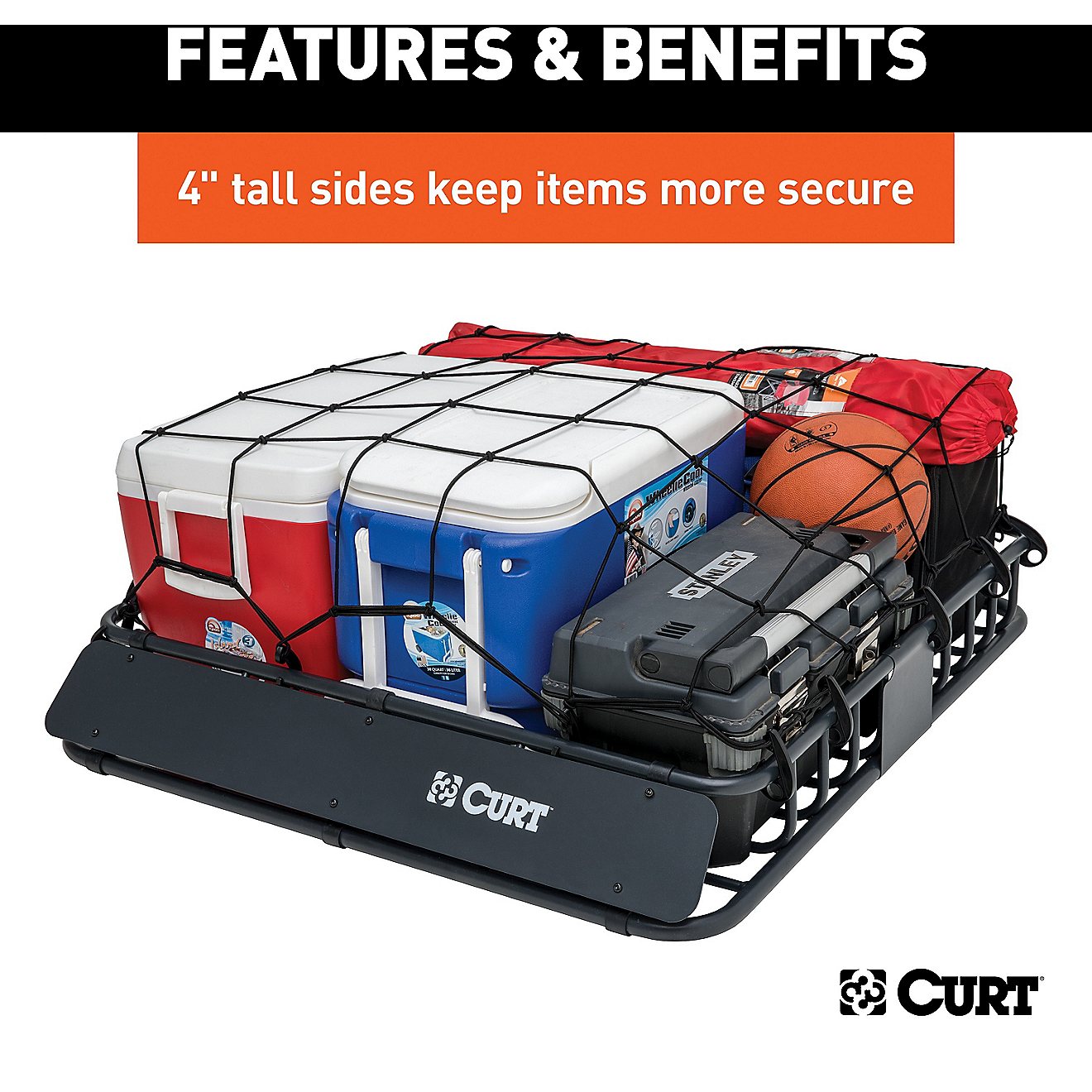 CURT 41 in x 37 in Roof Rack Cargo Carrier                                                                                       - view number 7