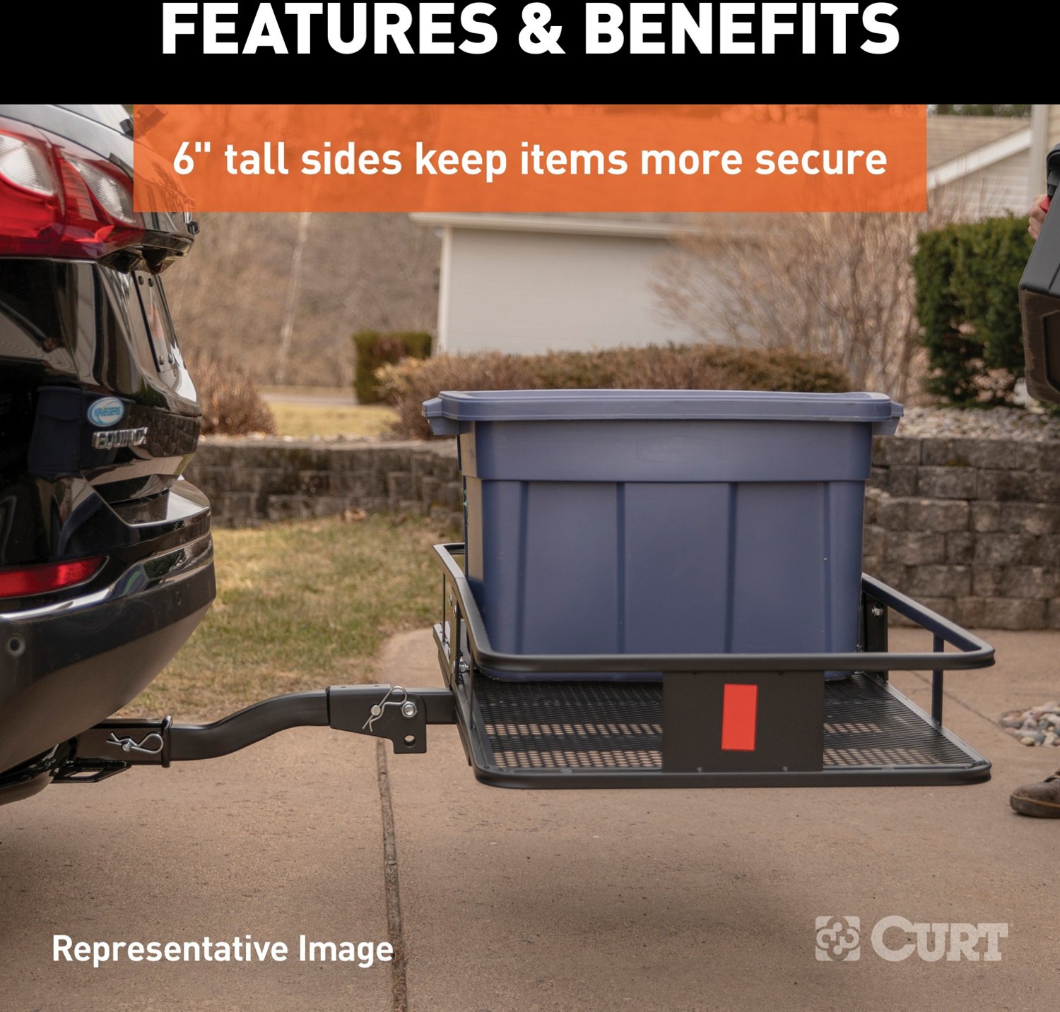 CURT 500 lb 60 in Basket Cargo Carrier                                                                                           - view number 6
