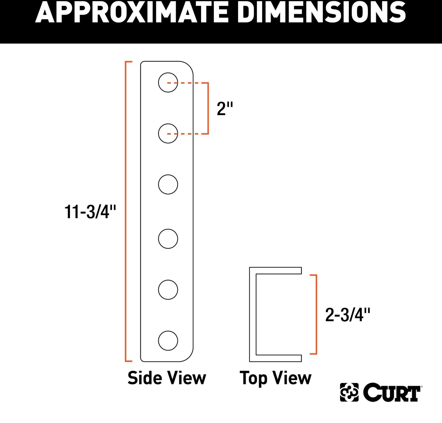 CURT SecureLatch Forged 2-3/4 in Lunette Ring Channel - view number 2