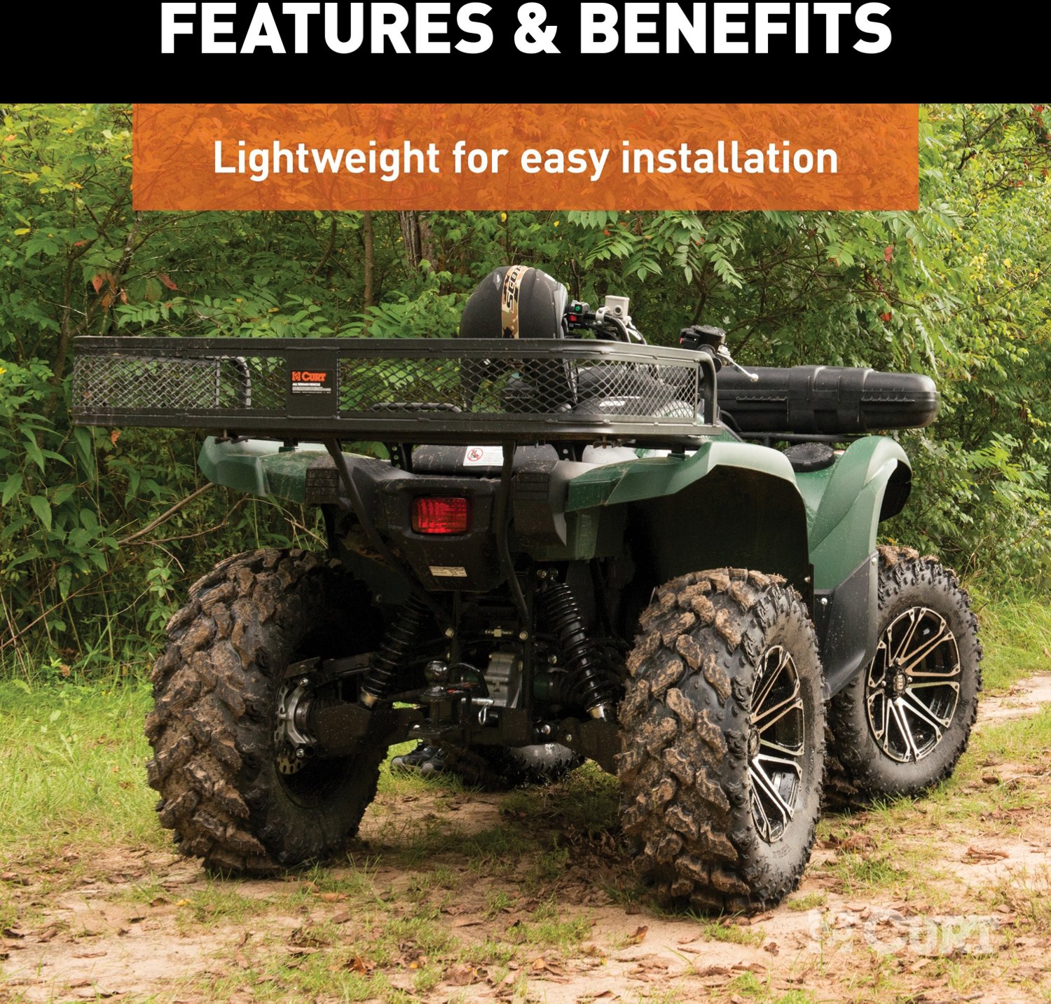 CURT 41 in x 26 in Universal ATV Cargo Carrier - view number 7