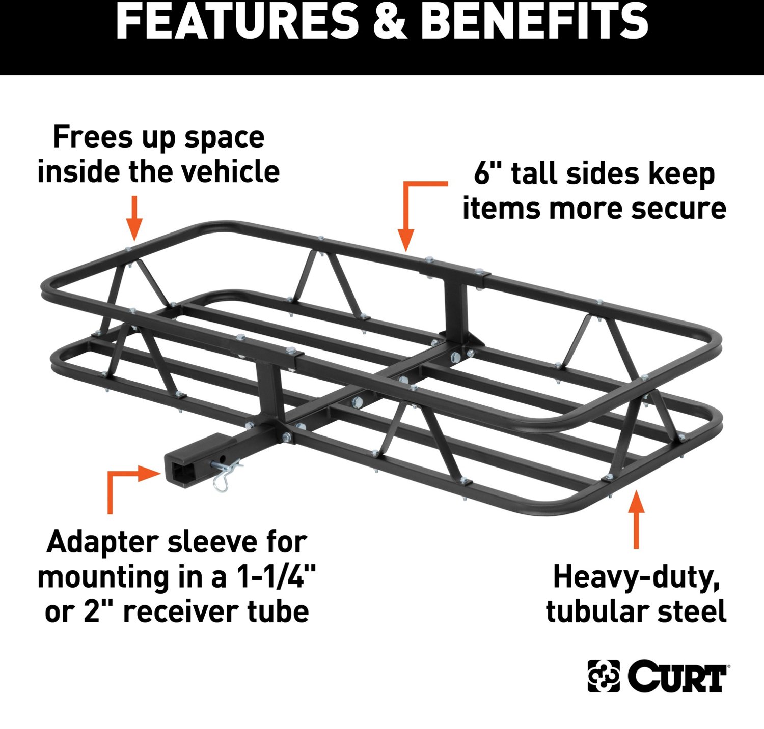 CURT 500 lb Cargo Carrier - view number 4