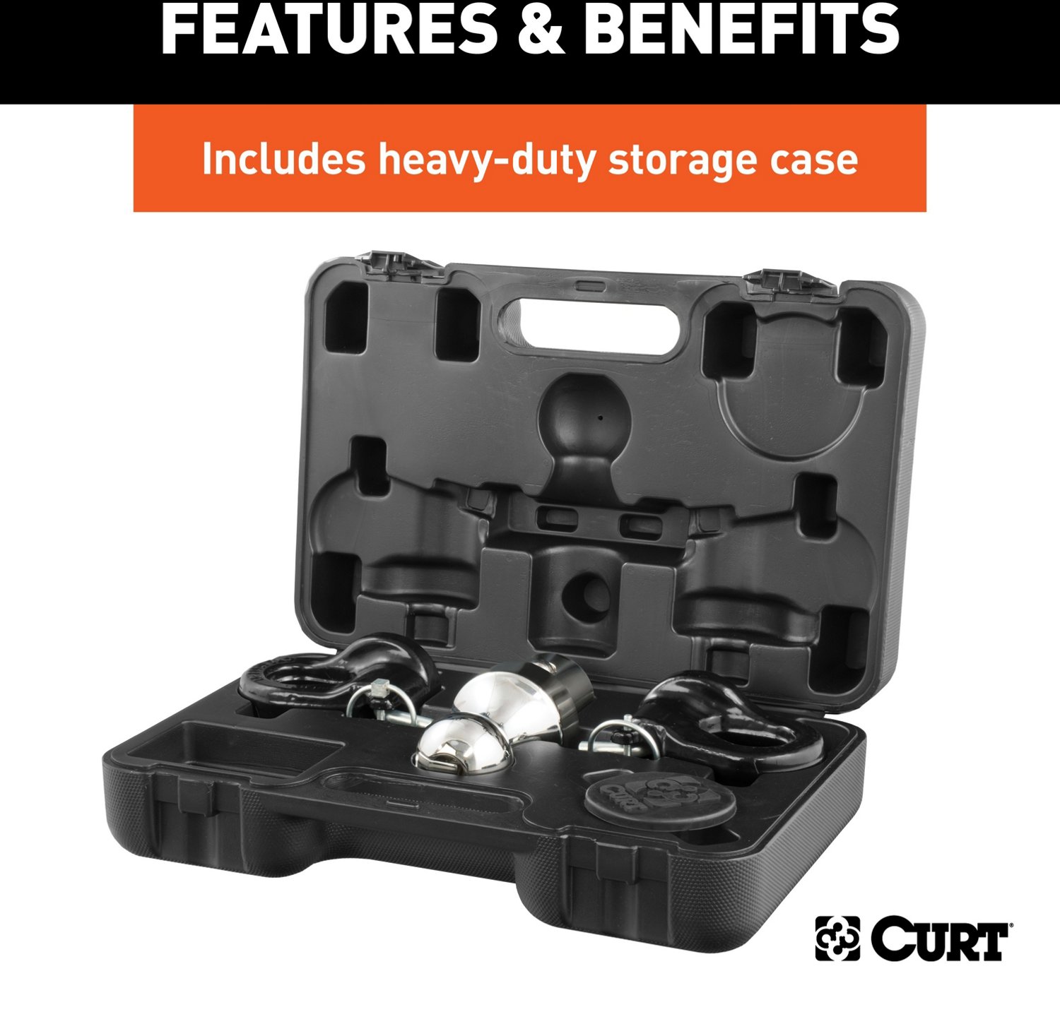 CURT OEM GM Puck System Gooseneck Ball and Safety Chain Anchor Kit - view number 2