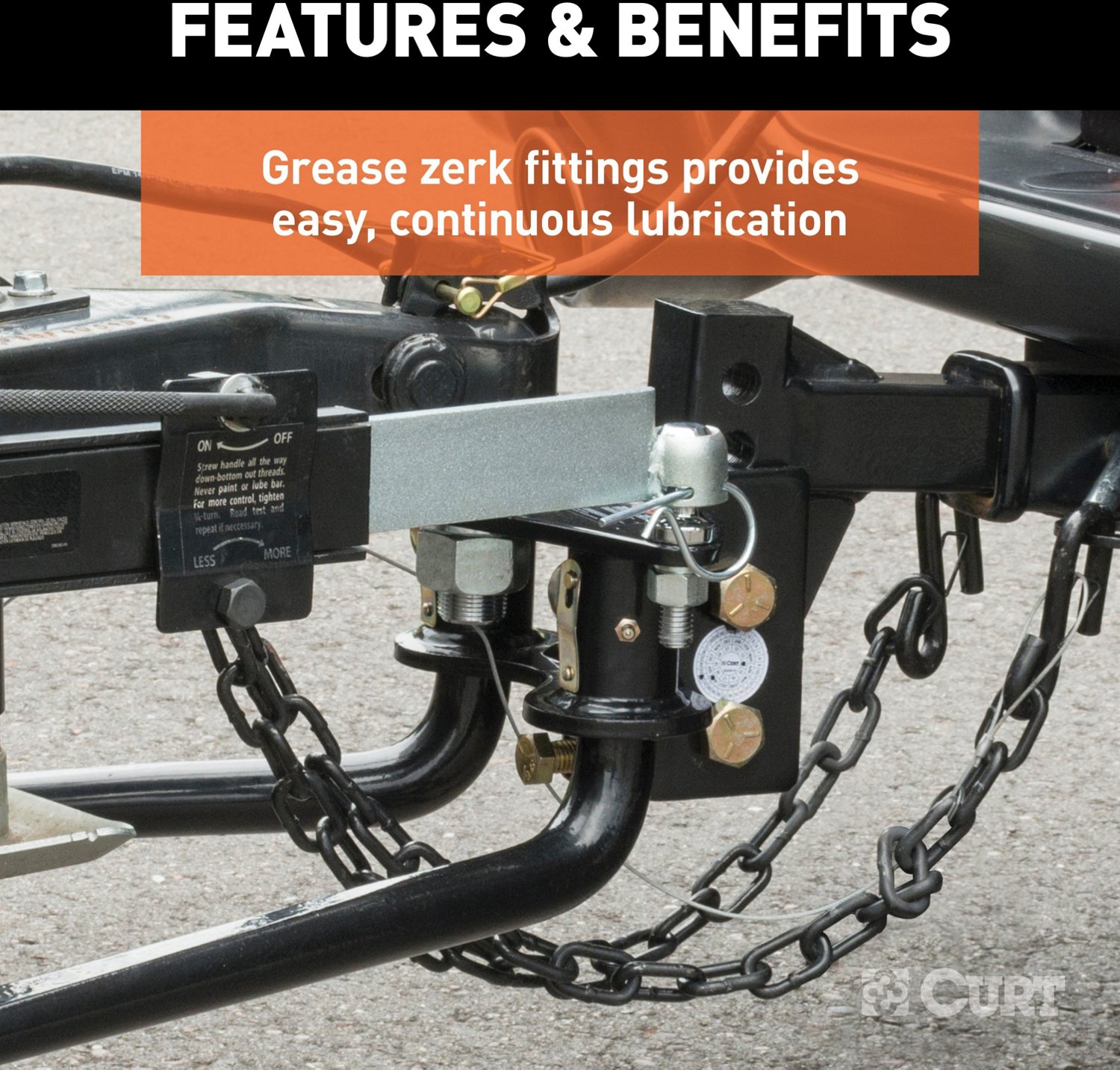 CURT Round Bar 1,000 lb WD Hitch - view number 4