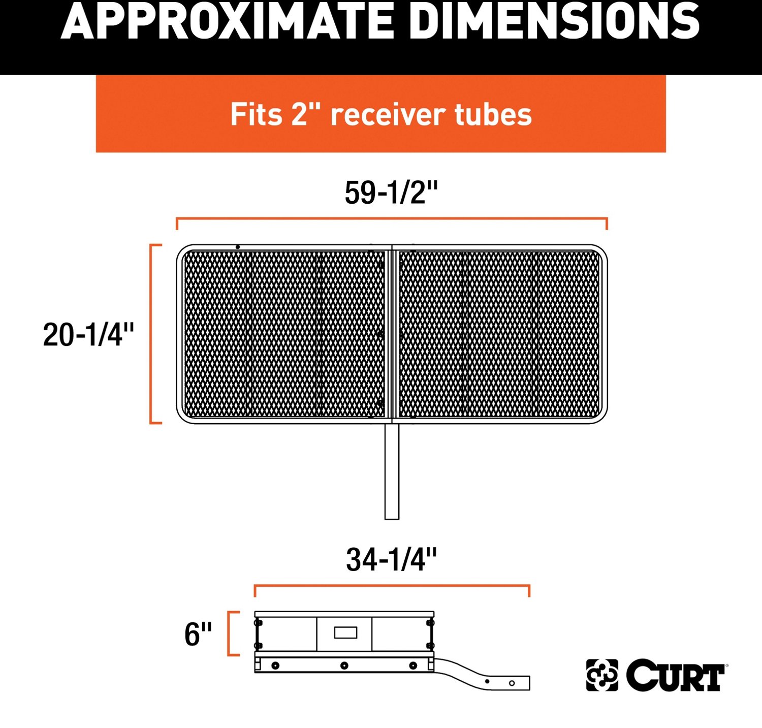 CURT 500 lb 60 in Basket Cargo Carrier                                                                                           - view number 3
