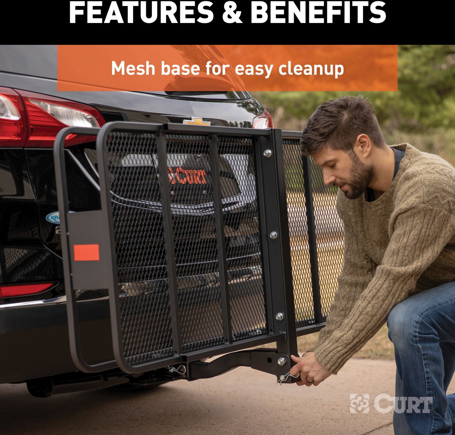 CURT 60 in x 24 in Folding Cargo Carrier - view number 8