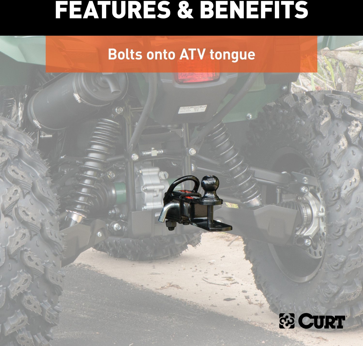 CURT ATV Towing Starter Kit with 2 in Shank and 2 in Trailer Ball - view number 5