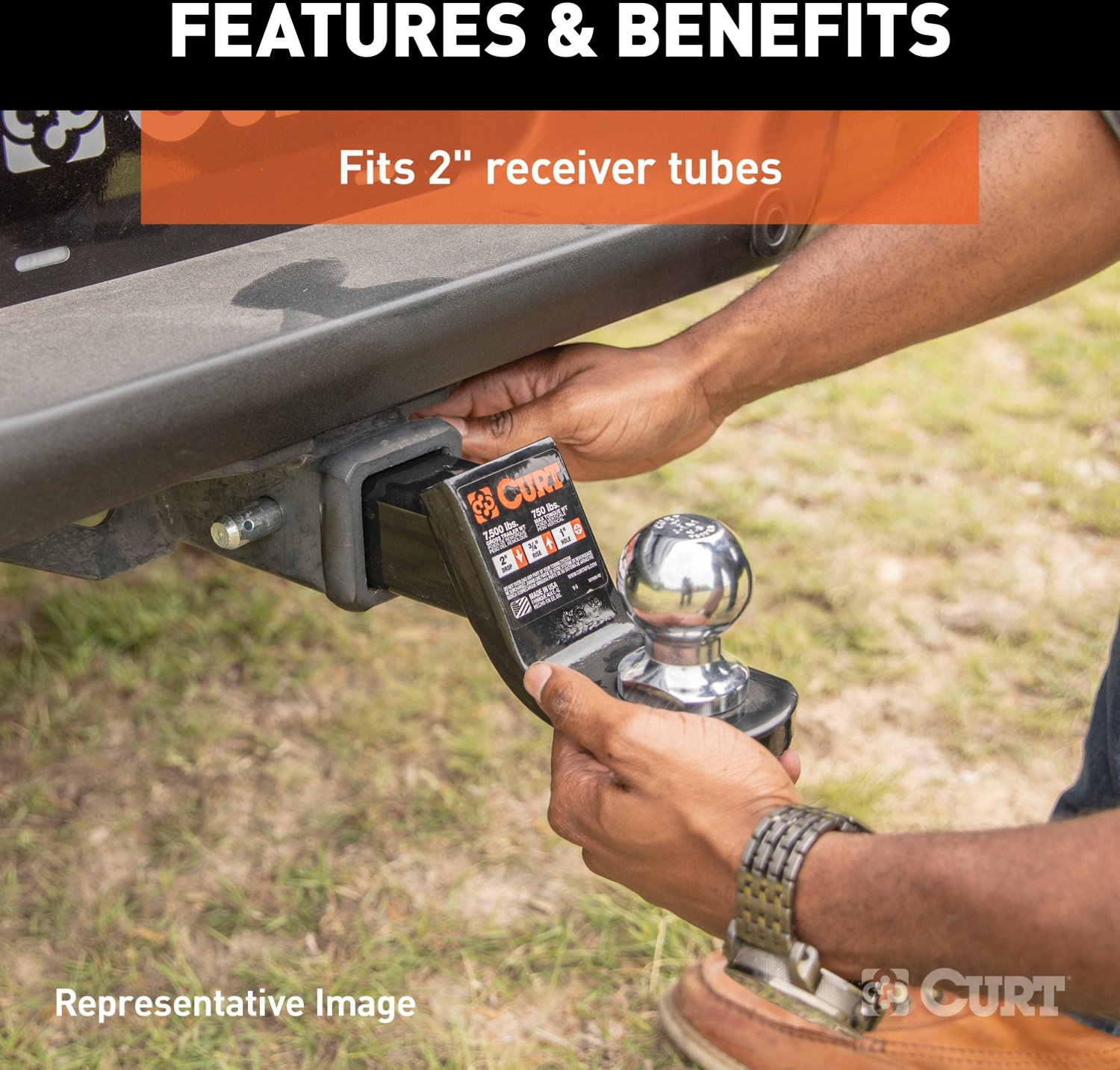 CURT Towing Starter Kit with 2 in Ball - view number 5