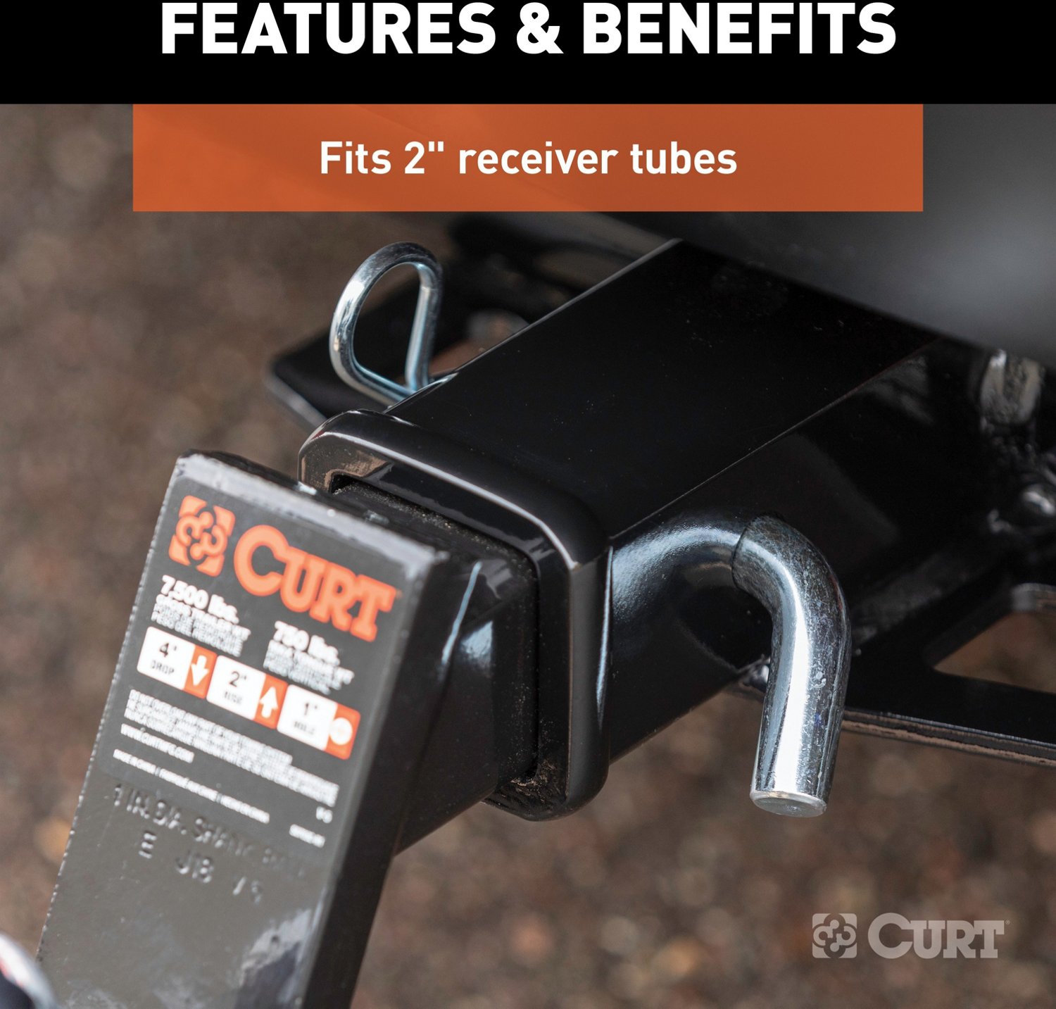 CURT 7,500 lb Towing Starter Kit with 2 in Ball Academy