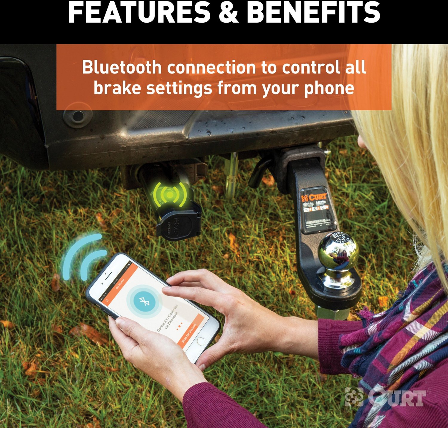 CURT Echo Mobile Trailer Brake Controller Academy