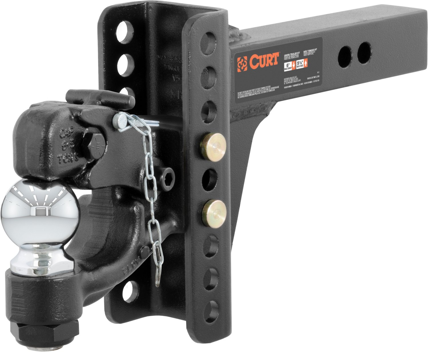CURT 13,000 lb Adjustable Channel Mount with 2-5/16 in Ball and Pintle                                                           - view number 1