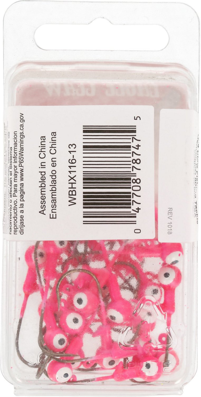 Eagle Claw 1/8 oz Ball Head Jig Heads 25-Pack