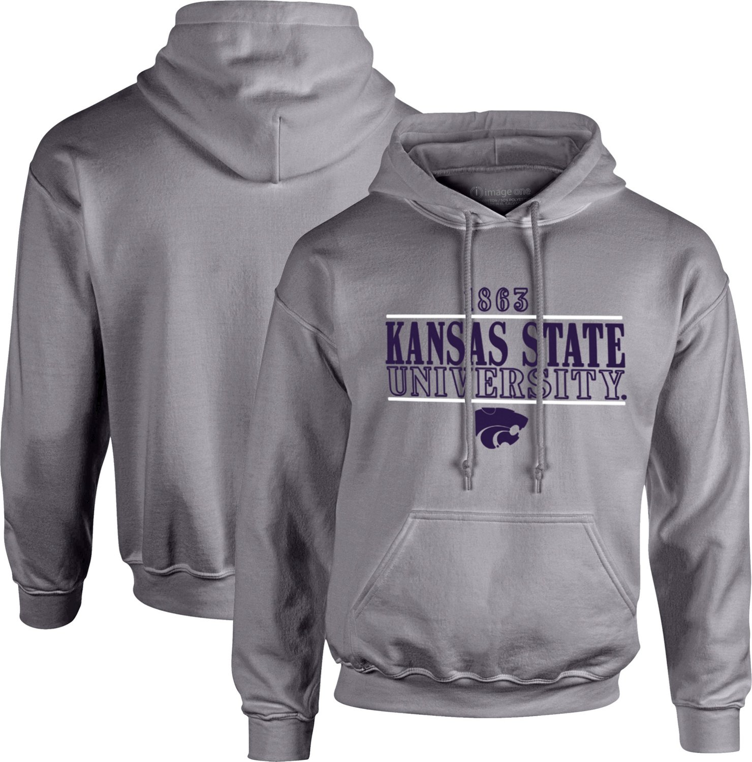 Image One Men's Kansas State University Type Hoodie - view number 3