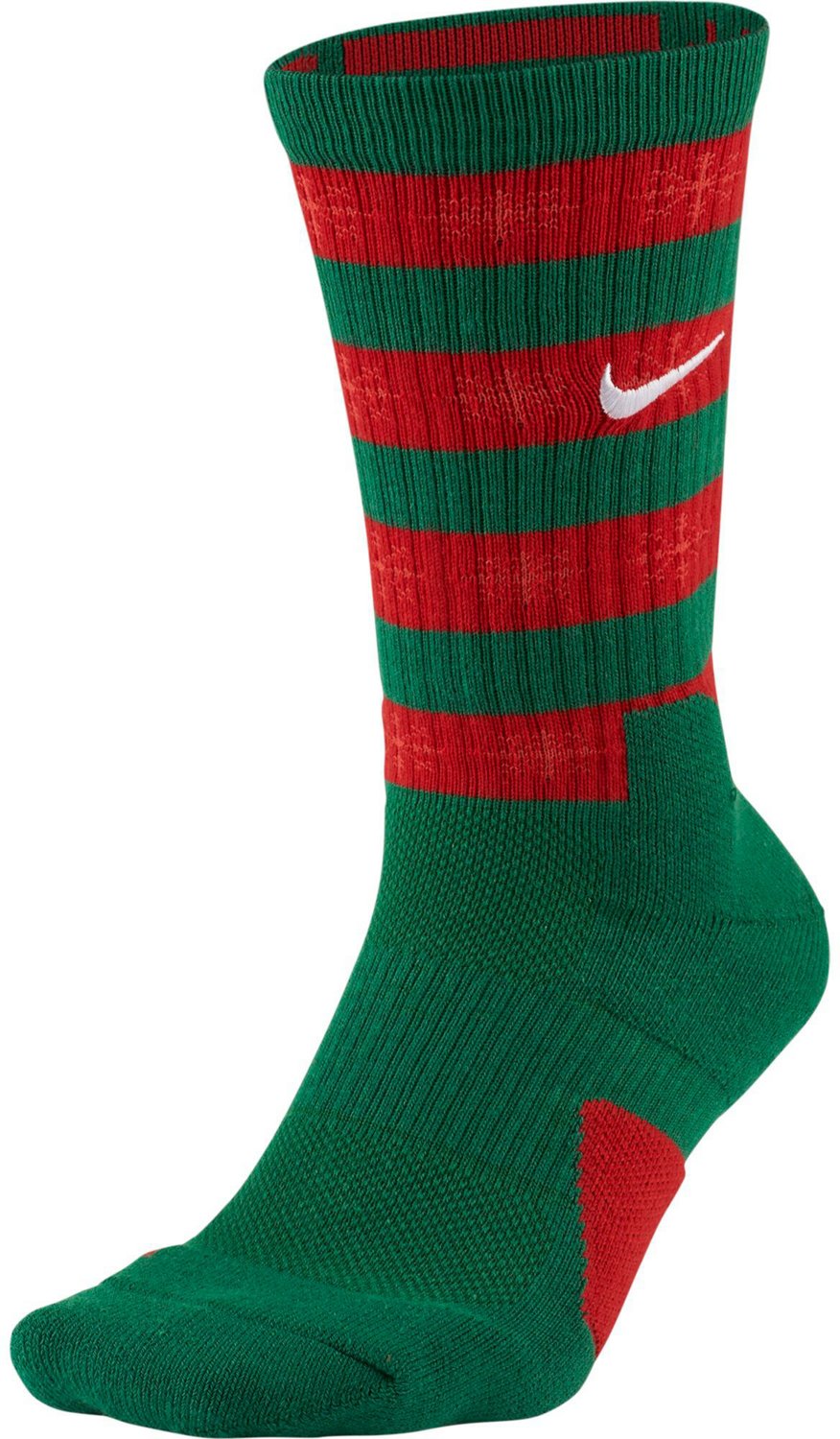 Nike Elite Holiday Xmas Basketball Crew Socks Academy