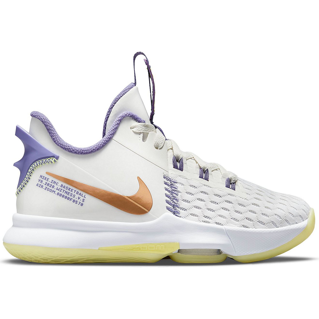 Nike Youth LeBron Witness 5 Basketball Shoes                                                                                     - view number 1