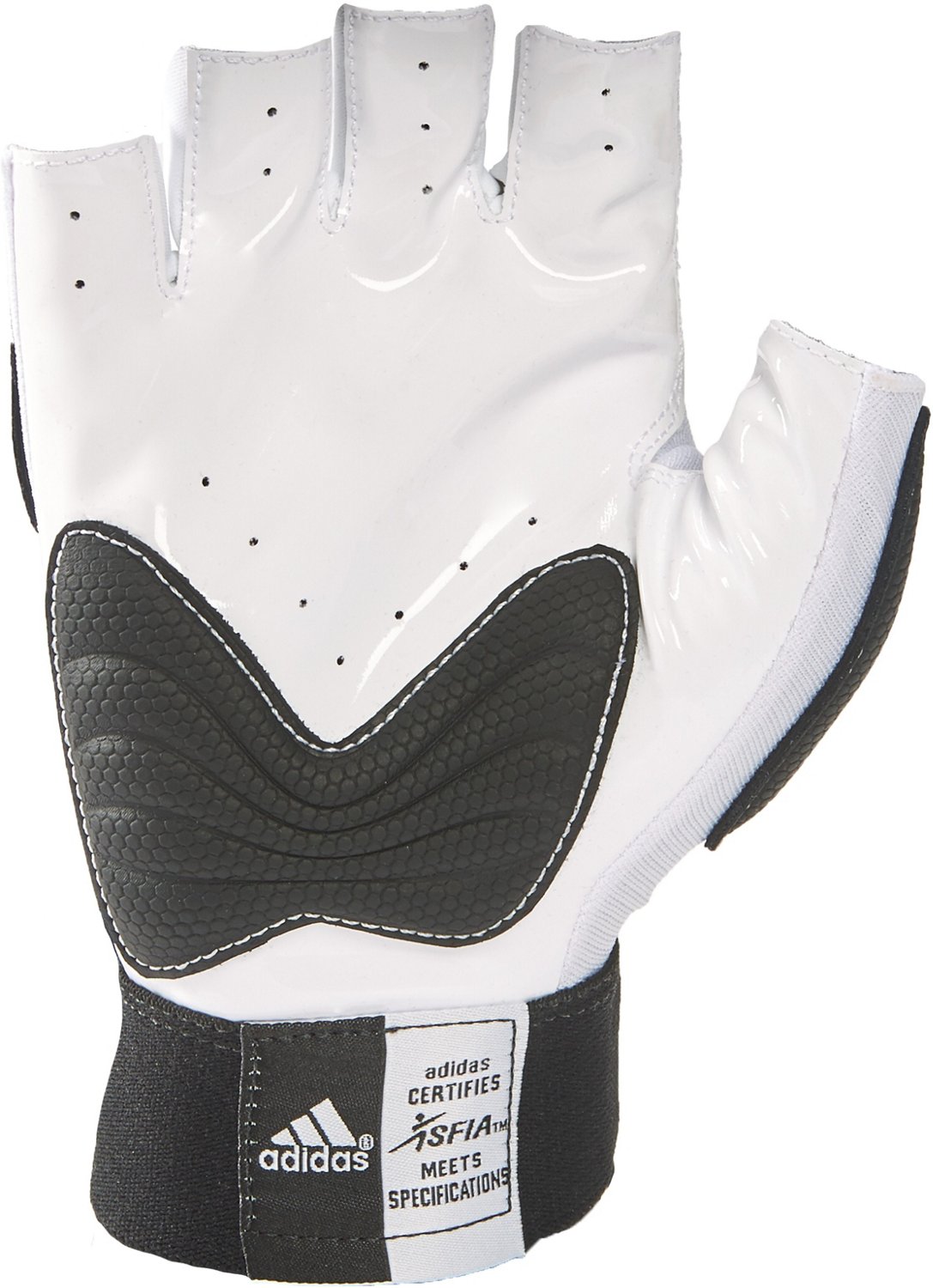 adidas Youth Scorch Destroy 1/2 Finger Lineman Football Gloves - view number 2