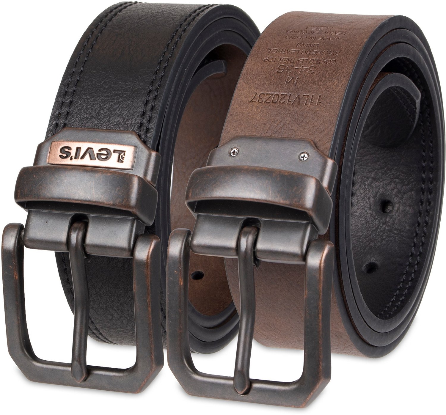 Levi's 38 mm Double Row-Stitched Reversible Belt | Academy