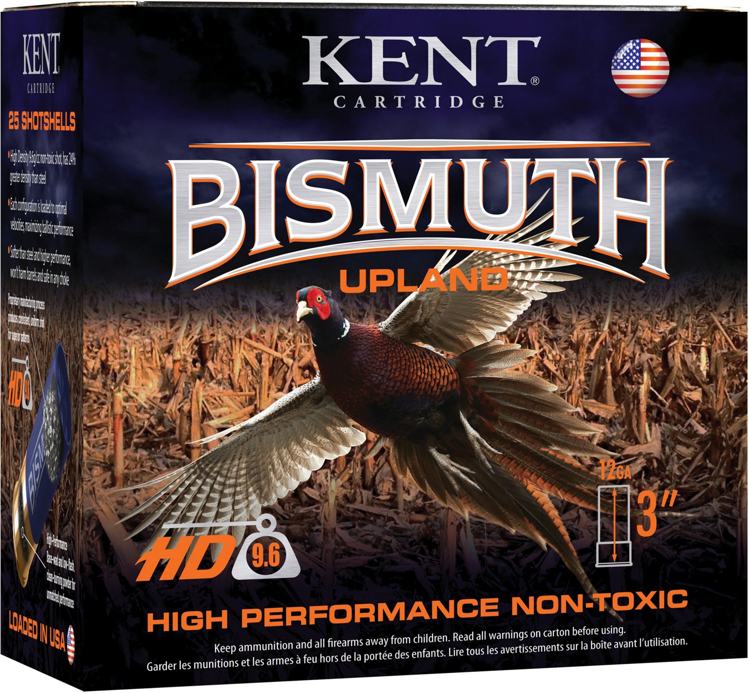 KENT Bismuth HP 12 Gauge #4 Cartridge - 25 Rounds - view number 1
