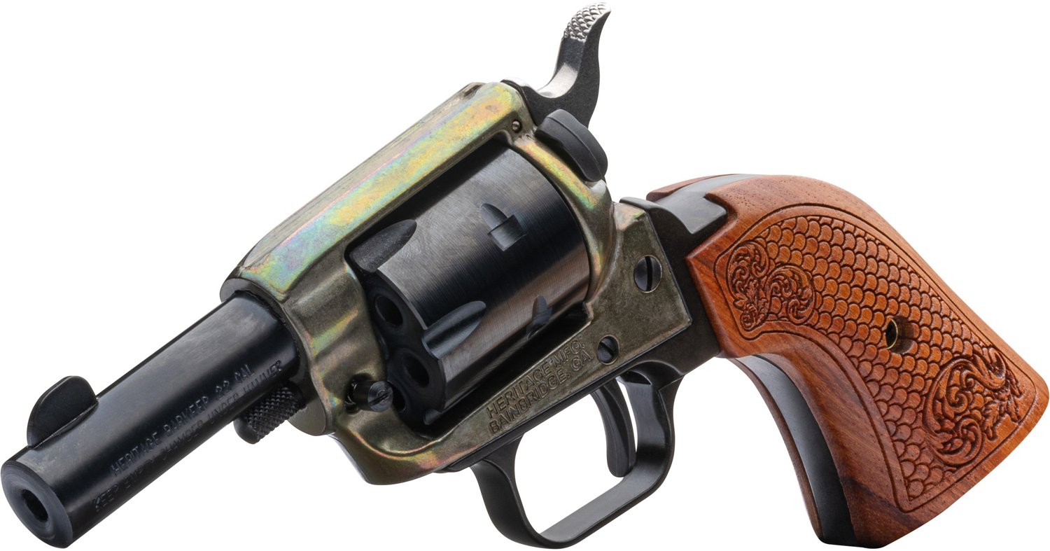Heritage Barkeep Wood Burn Scroll .22 LR Rimfire Revolver - view number 3