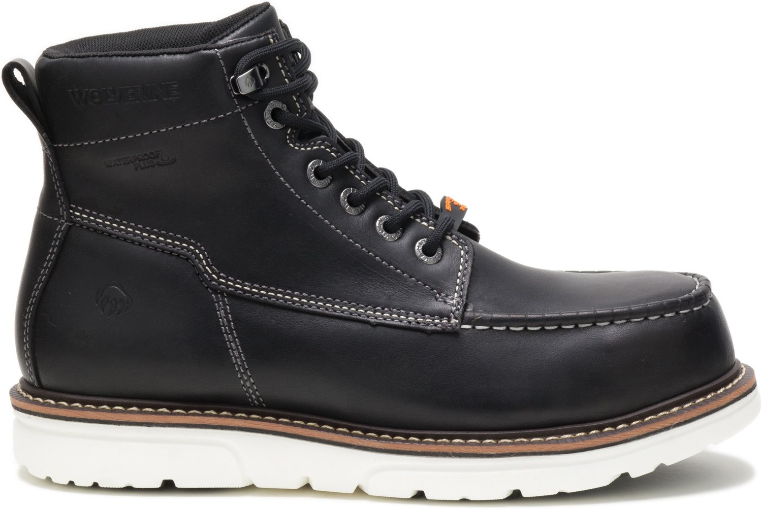 Wolverine black clearance moc toe boots