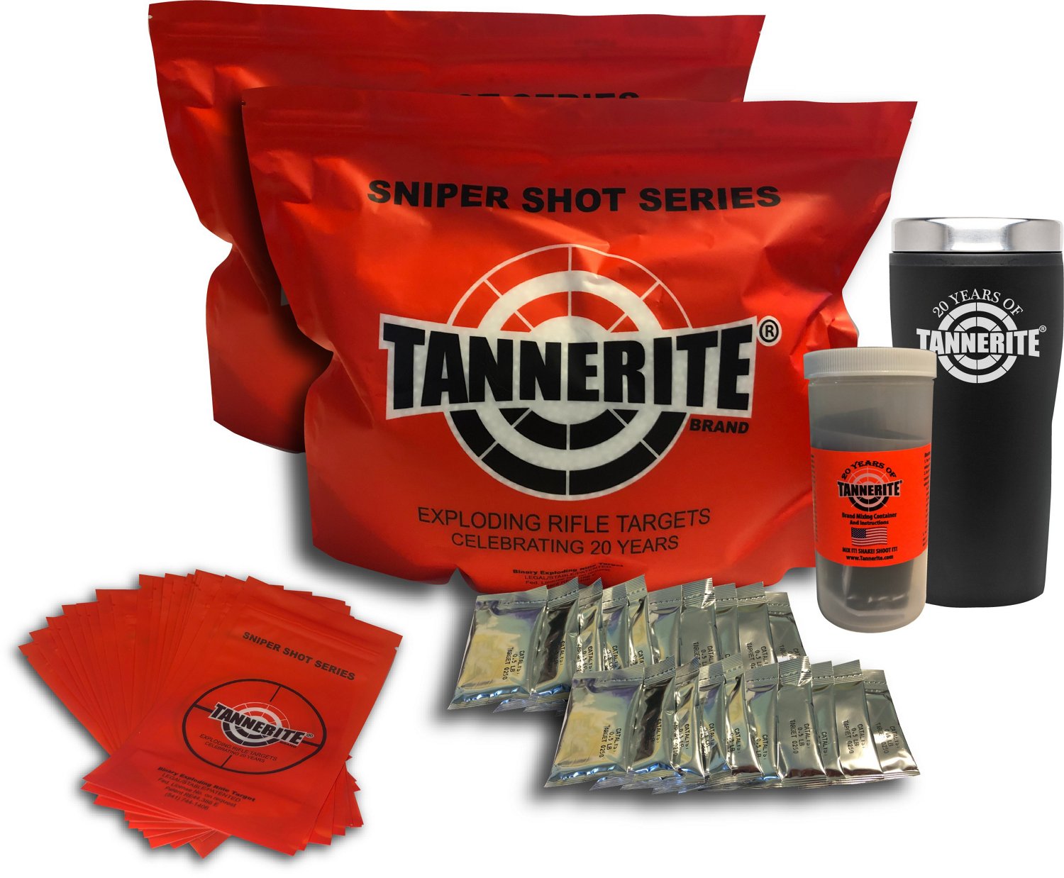 Tannerite Sniper Shot Series Exploding Rifle Targets Gift Pack Academy