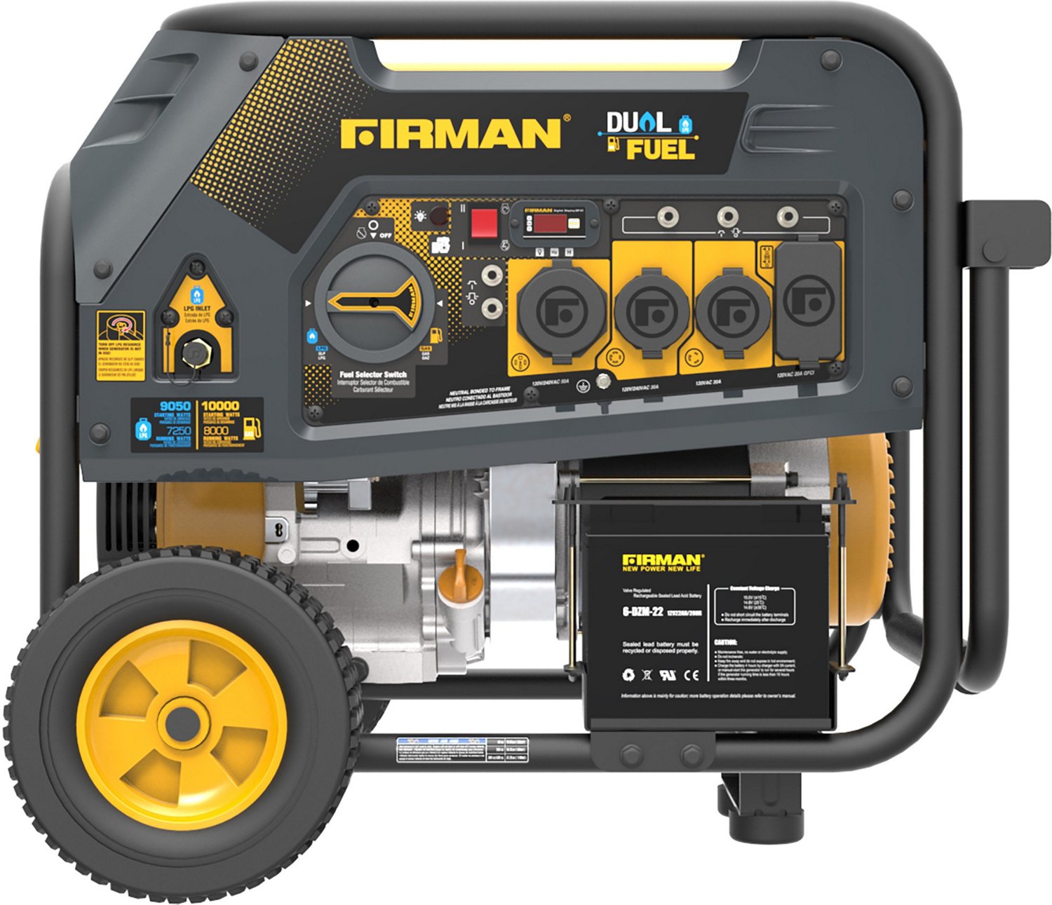 Firman 10,000 Watt Electric Start Dual Fuel Generator Academy
