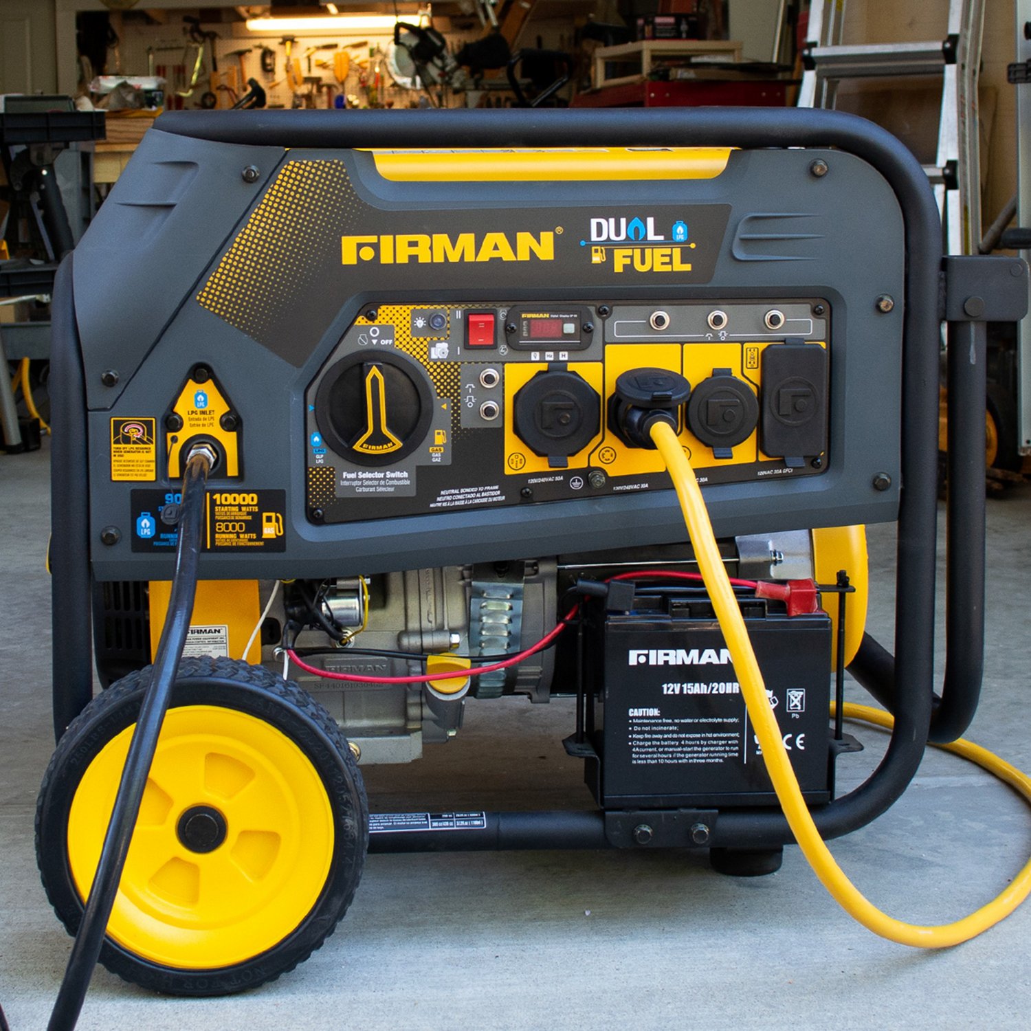 Firman 10,000 Watt Electric Start Dual Fuel Generator Academy